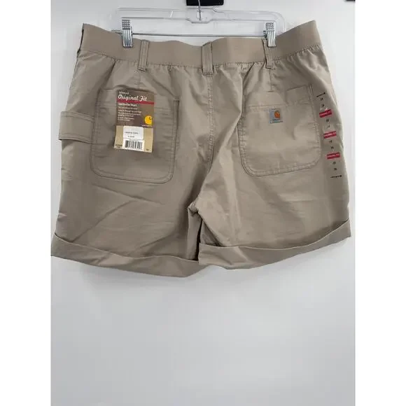 Carhartt smithville original fit light brown shorts size 18 - Picture 4 of 11